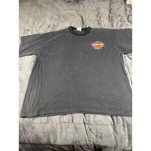 Bay Side 2010 Labor Day Oakland CA Graphic T-Shirt Mens 2XL Faded Black USA Made